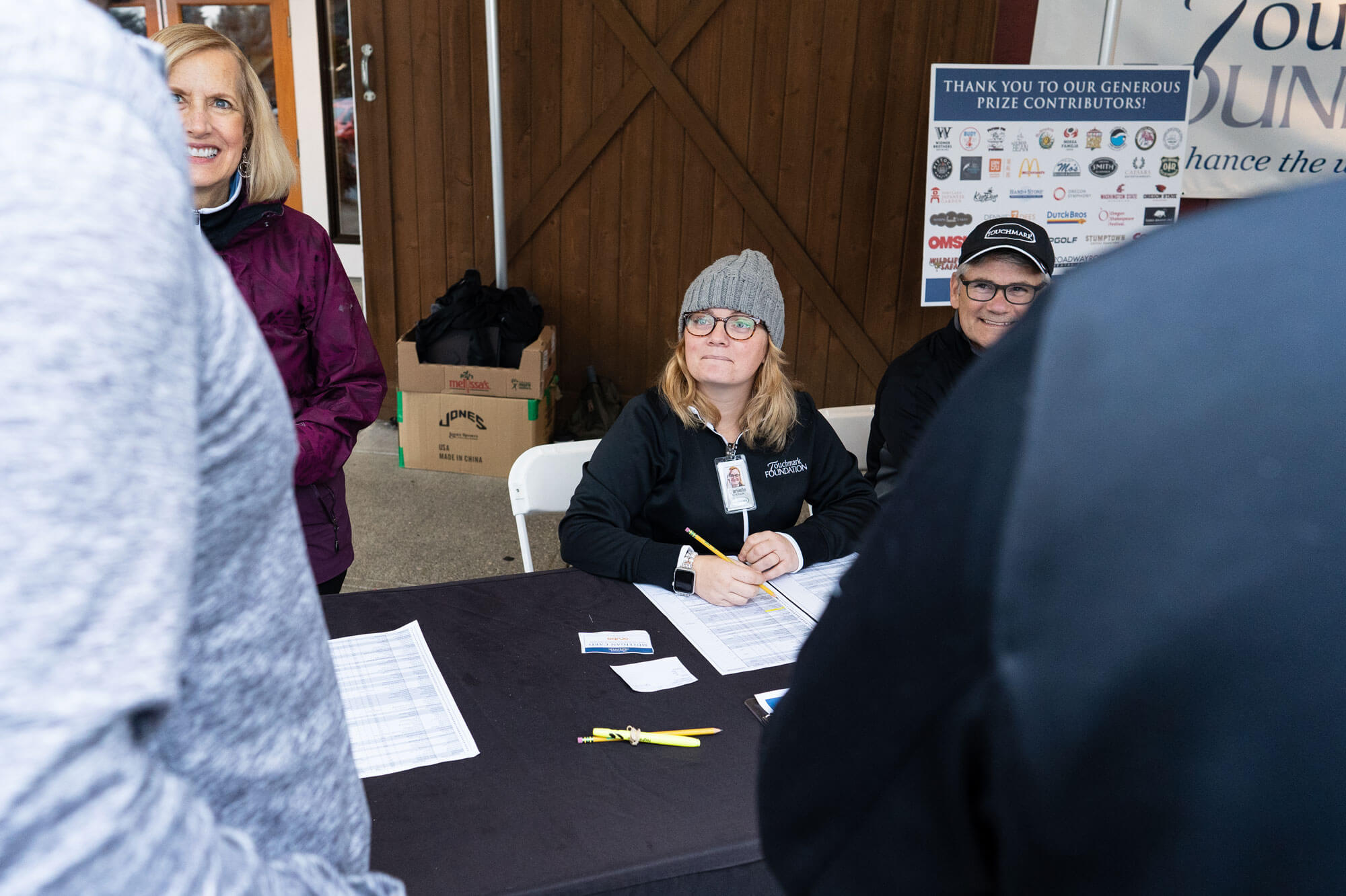 Volunteers at Touchmark event