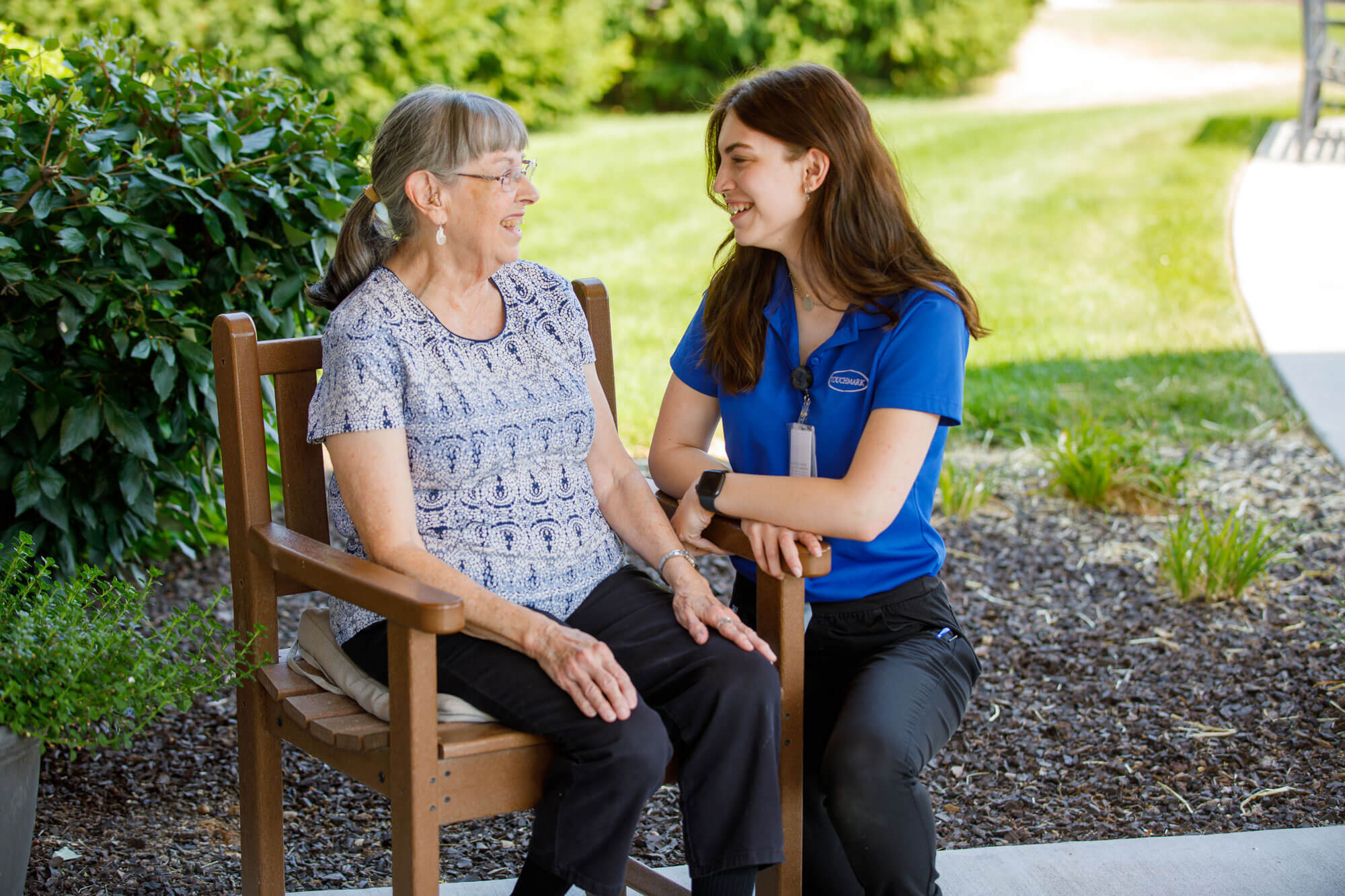 Nurse with resident