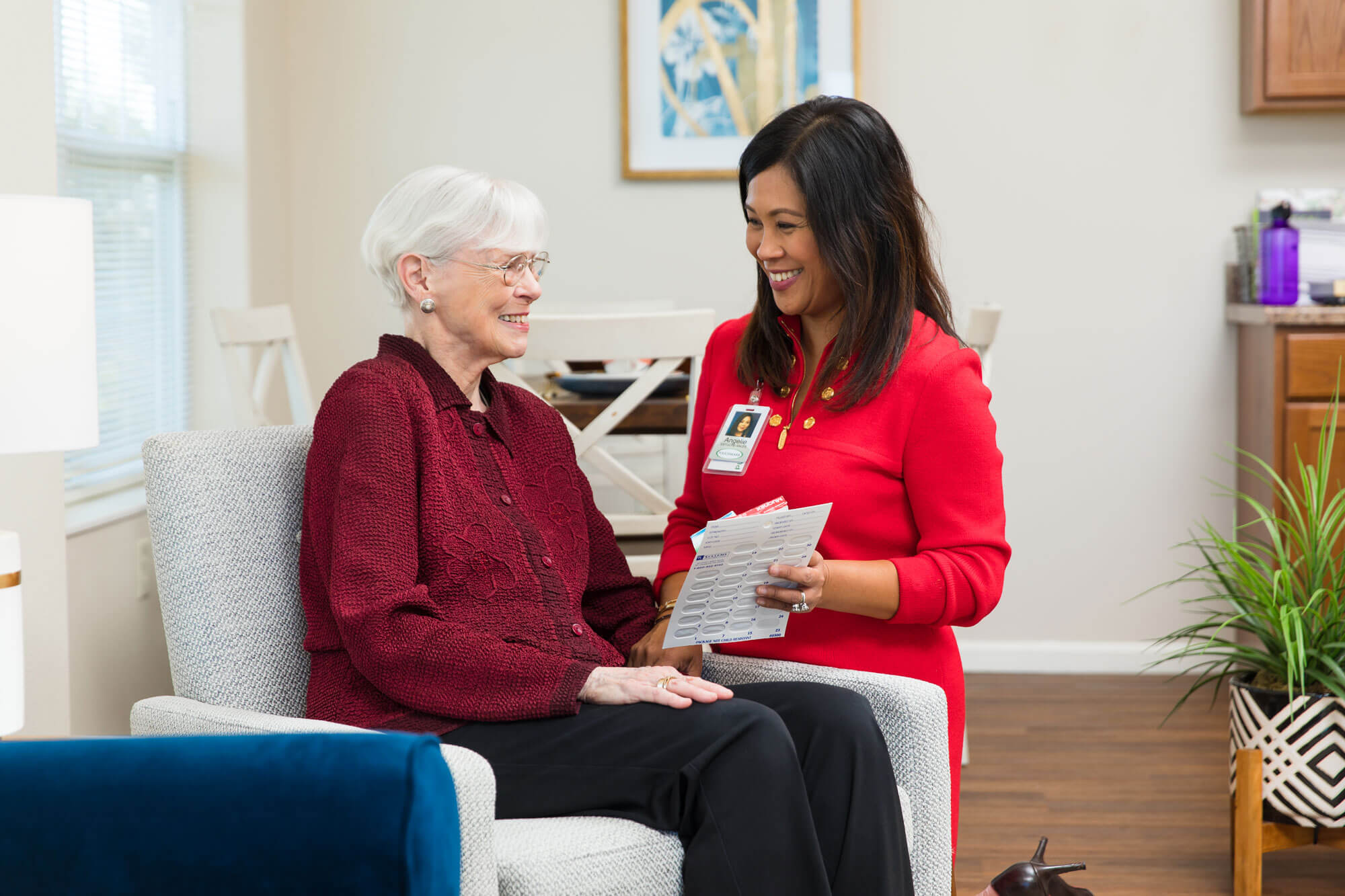 Nurse with resident